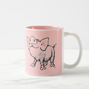 HAPPY NEW YEAR FUNNY PIG MUG
