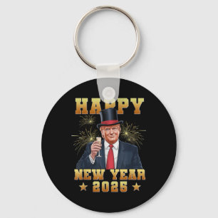 Happy New Year Funny Trump 2025 Uni-adults Trump S Key Ring