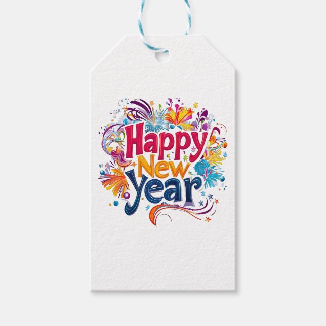 Happy New Year Gift Tags (Front)