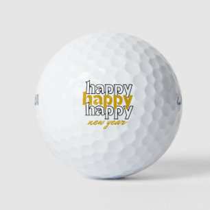 Happy New Year Golf Balls