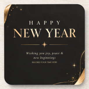 Happy New Year Greeting , A New Year A New Chapter Coaster