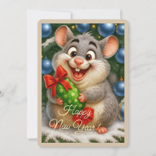 Happy New Year Greeting Card