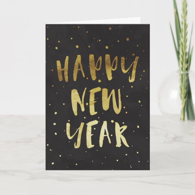 Happy New Year Greeting Card (Front)