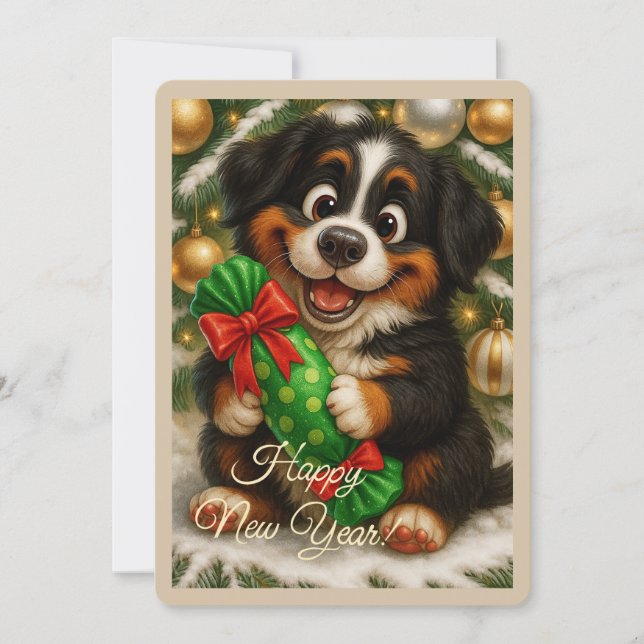 Happy New Year Greeting Card (Front)