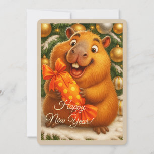 Happy New Year Greeting Card