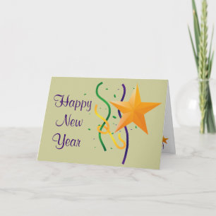 Happy New Year Greeting Card