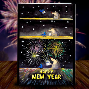 Happy New Year greeting card by Nicole Janes