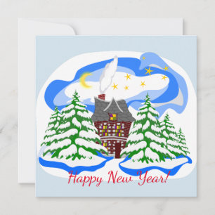 Happy New Year greeting Holiday Card
