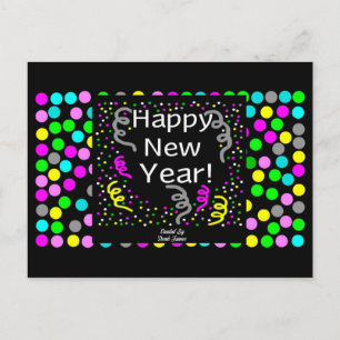Happy New Year Greetings Postcard