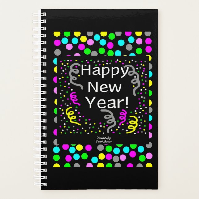 Happy New Year Greetings Small Planner (Front)