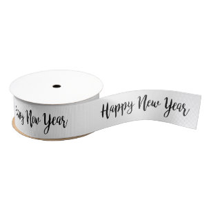Happy New Year Grosgrain Ribbon