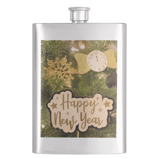 HAPPY NEW YEAR HIP FLASK (Front)