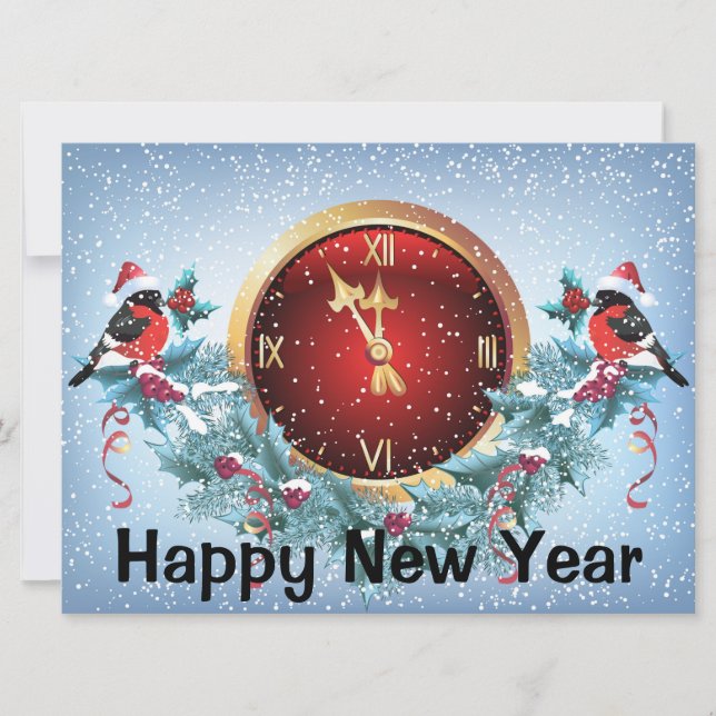 Happy New Year Holiday Card (Front)