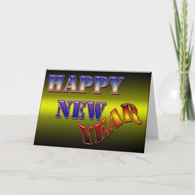 Happy New Year Holiday Card (Front)