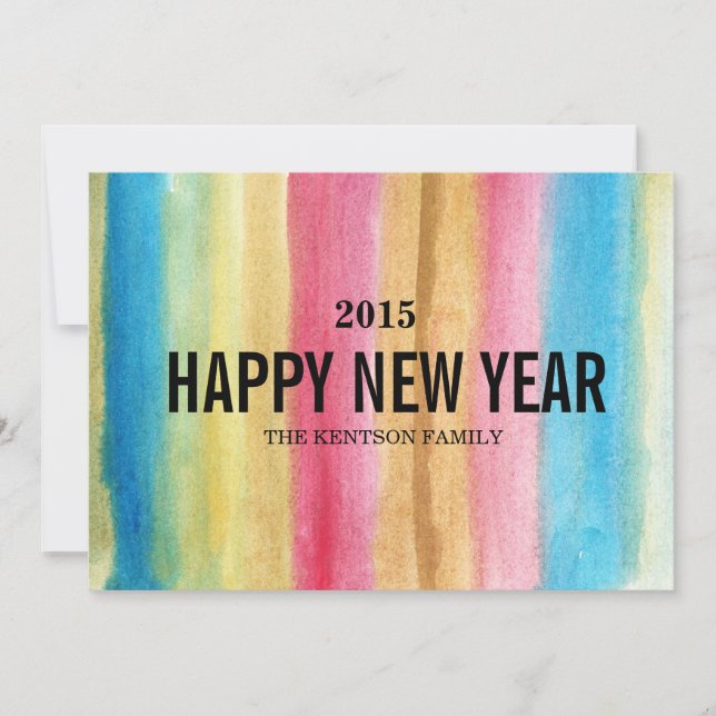 happy new year holiday card (Front)