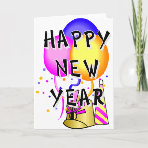 Happy New Year Holiday Card