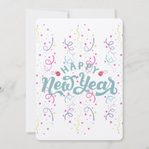 Happy new year holiday card