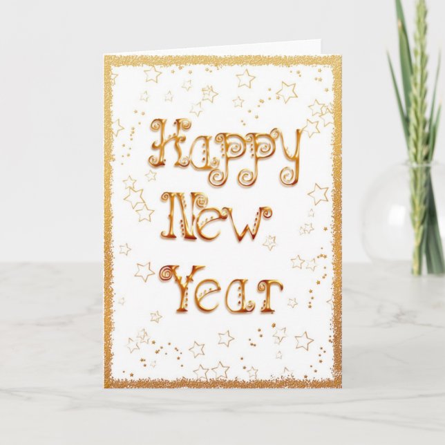 Happy New Year Holiday Card (Front)