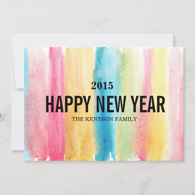 happy new year holiday card (Front)