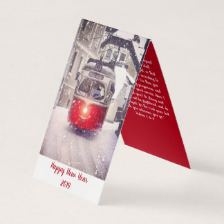 Happy New year  Holiday Card Joshua 1:8-9