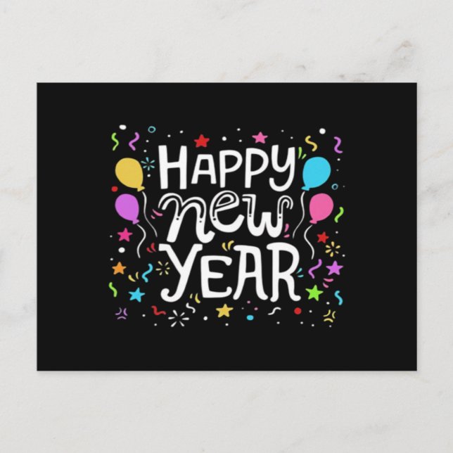 Happy New Year Holiday Fireworks Celebration Gift  (Front)