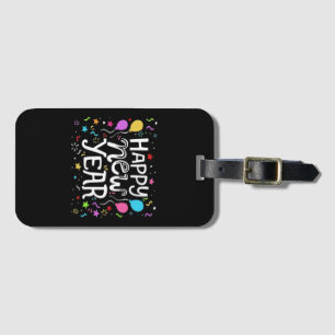 Happy New Year Holiday Fireworks Celebration Gift Luggage Tag