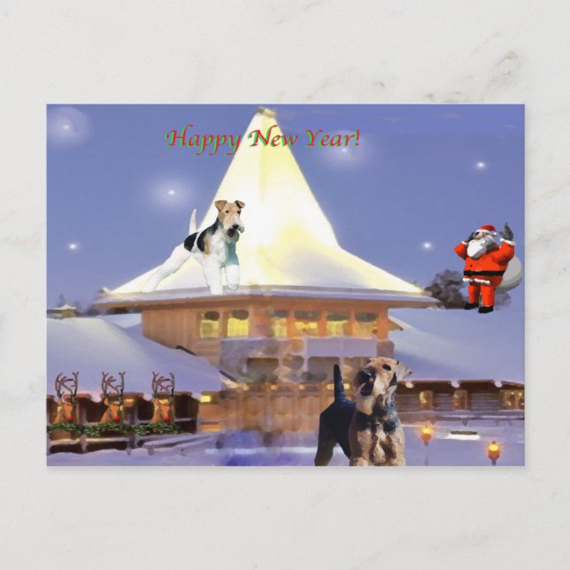 Happy New Year. Holiday Postcard (Front)