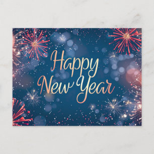 Happy New Year Holiday Postcard