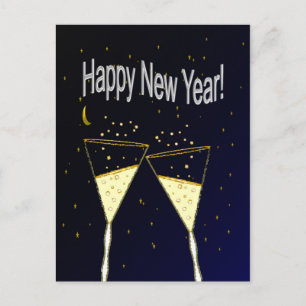 Happy New Year Holiday Postcard