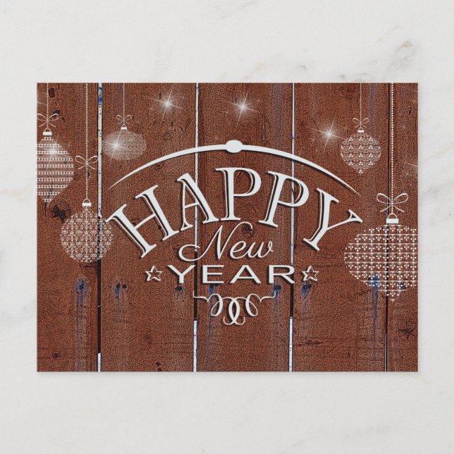Happy New Year Holiday Postcard (Front)
