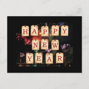Happy New Year Holiday Postcard