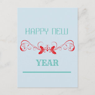 Happy New Year Holiday Postcard