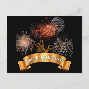 Happy New Year Holiday Postcard
