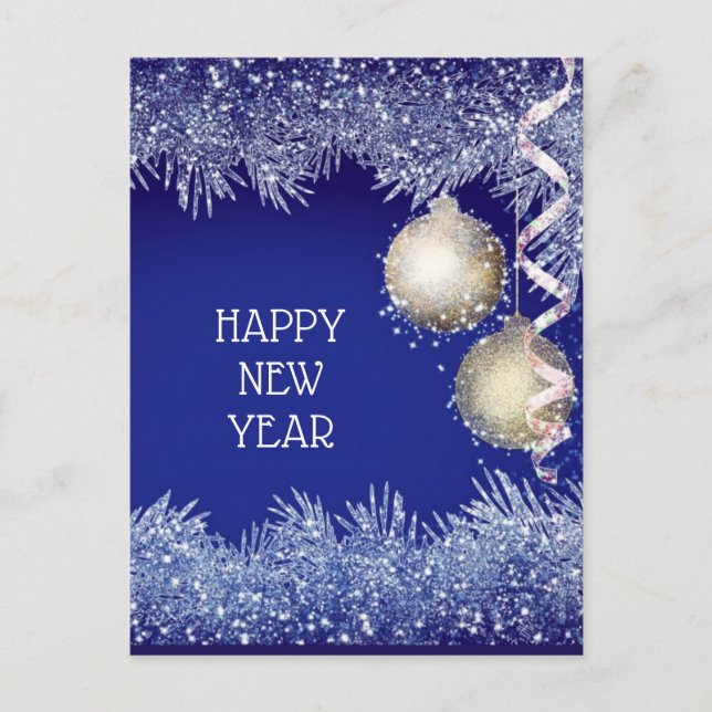 Happy New Year Holiday Postcard (Front)