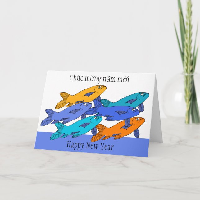 Happy New Year in Vietnamese Card (Front)