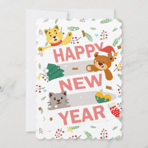  Happy new year Invitation