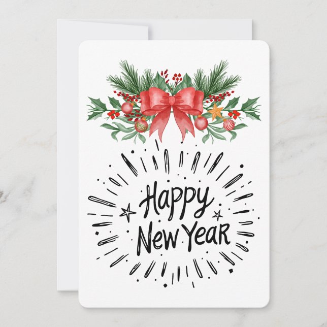 Happy new year invitation (Front)