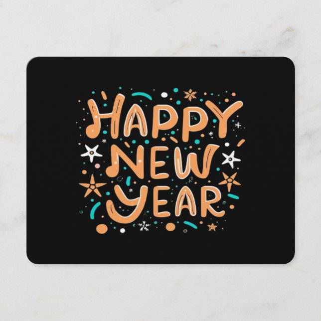 Happy New Year Invitation (Front)
