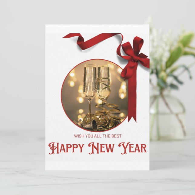 Happy New Year Invitation (Standing Front)