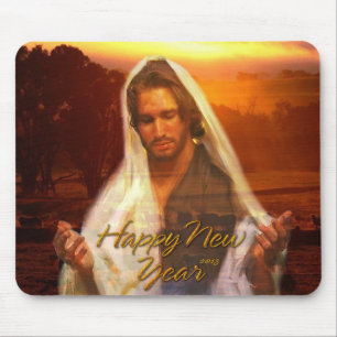 Happy New Year Jesus Mousepad