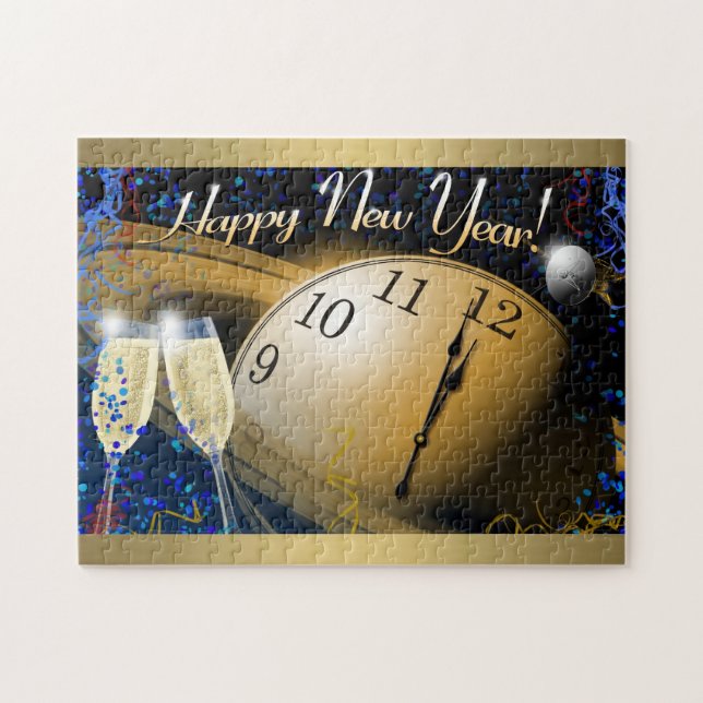 Happy New Year Jigsaw Puzzle (Horizontal)