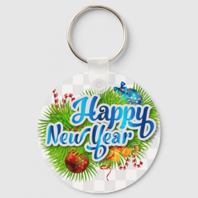 Happy New Year Key Ring (Front)
