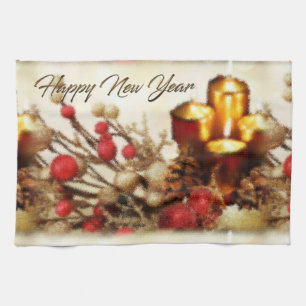 Happy New Year Kitchen Towel
