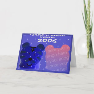 Happy new Year Kitty Holiday Card