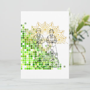 Happy New Year, Korean traditional culture Holiday Card