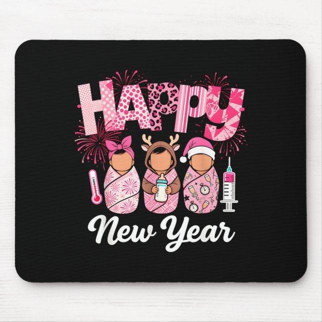 Happy New Year Labor Delivery L&amp;d Nurse Nye Pa Mouse Pad (Front)