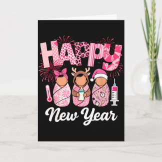 Happy New Year Labour Delivery L&amp;d Nurse Nye P Card