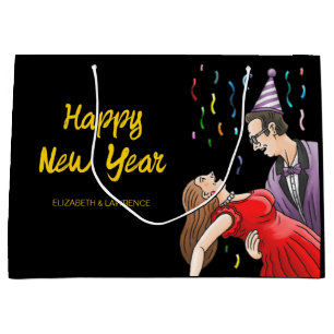 Happy New Year Large Gift Bag