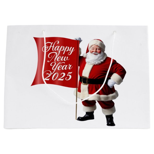 Happy New Year  Large Gift Bag (Front)