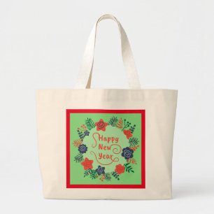 HAPPY NEW YEAR  LARGE TOTE BAG